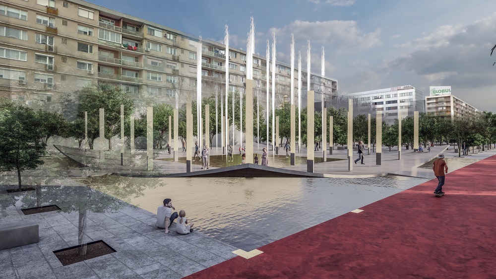 Dobrich city center view