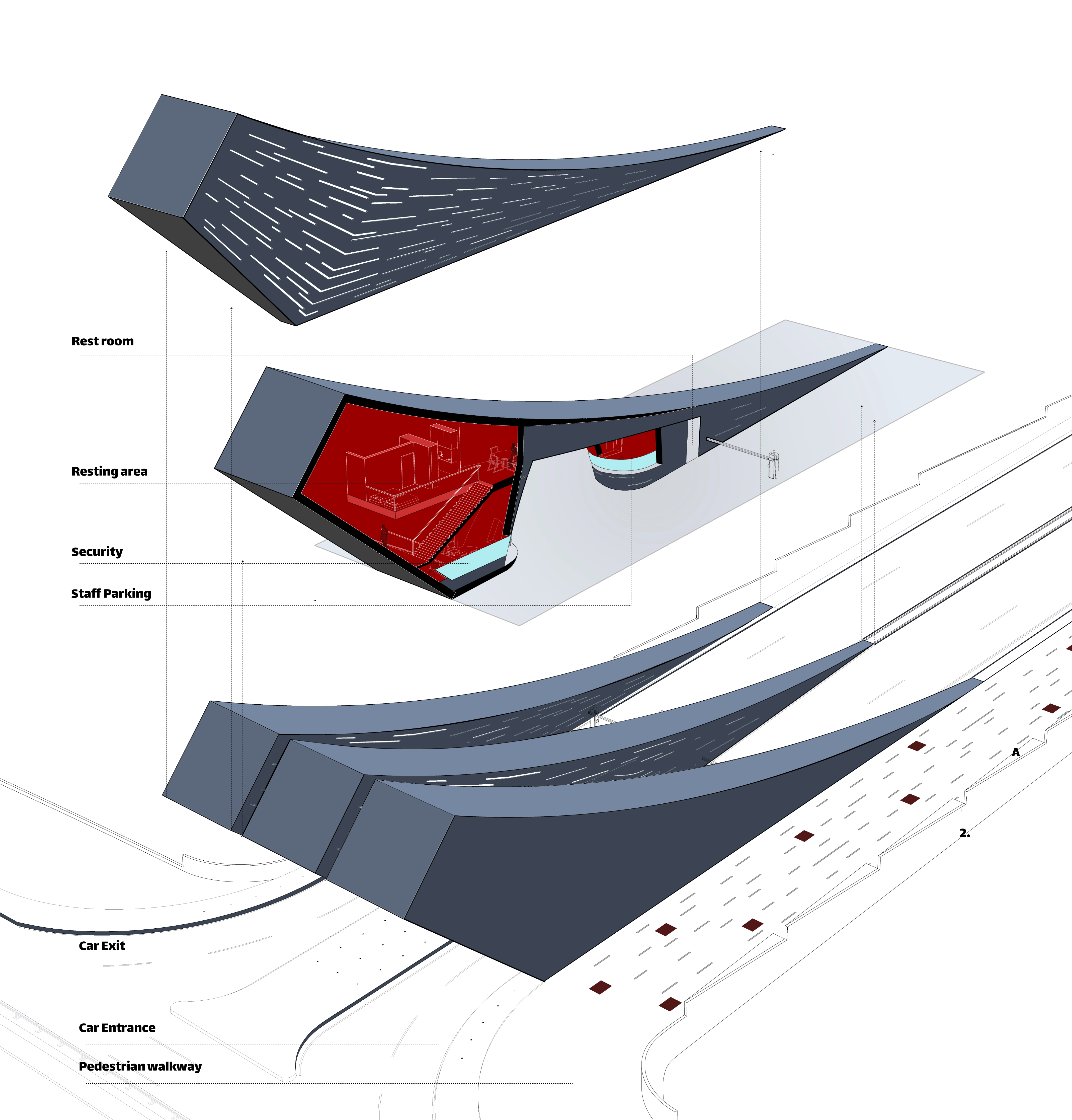 Soffeh Entrance — view of the hybrid threshold space
